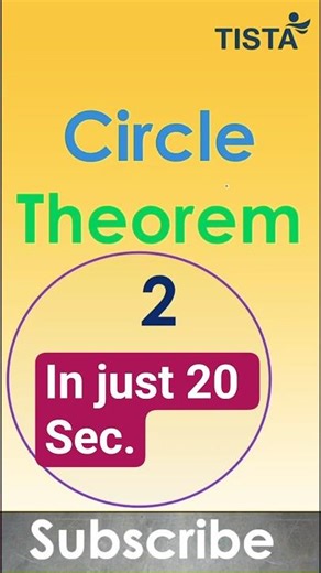 Circle Theorem Explained in 20 Seconds | Equal Arcs Property #tista #circle #equalarc