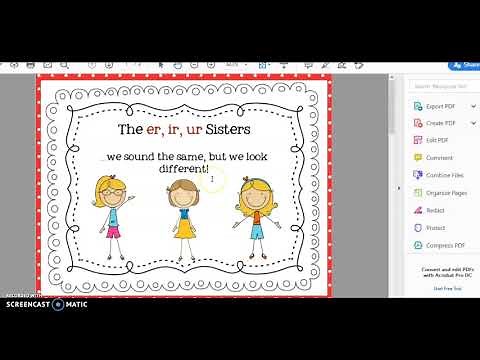 er, ir, ur sisters and rules