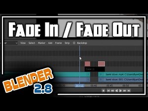 Blender 2.8 Video Editing - Fade In Fade Out