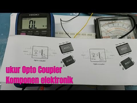 cara mengukur Komponen optoCoupler atau foto dioda