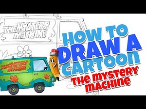 How to Draw The Mystery Machine | step by step van cartoon