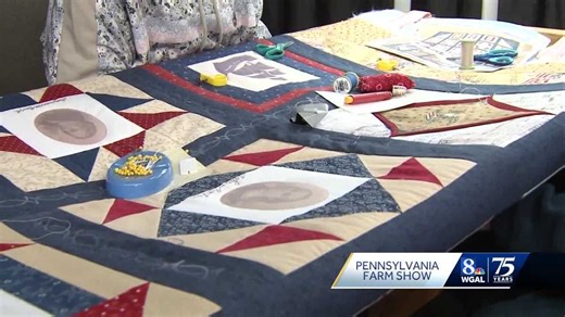 Farm Show visitors help sew quilt to mark America's 250th anniversary