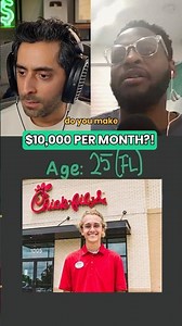 He Makes $10K a Month at Chick-fil-A? 🤯 #shorts #finance