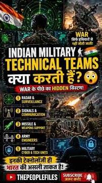 Indian Military ki hidden technical teams kaise kam karti hain? 😳 #IndianArmy #Defence #India