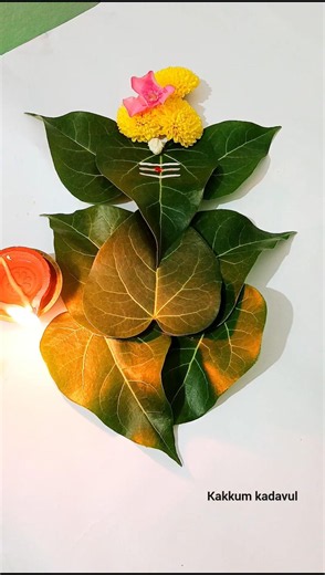🪔 Diy pooja decoration ideas in home 🪔// vinayagar leaf decoration ideas #vinayagarchaturthi 2026