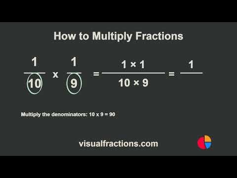 How to Multiply Fractions: 1/10 by 1/9 Tutorial #Fractions #Math #Education