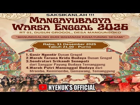 ☀️LIVE MANGAYUBAGYO WARSA ENGGAL 2026 LIVE GROGOL MANAGUNSOKO