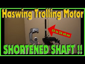 BEST and SAFEST WAY to shorten a Trolling Motor Shaft!!! (Kayak Rigging)