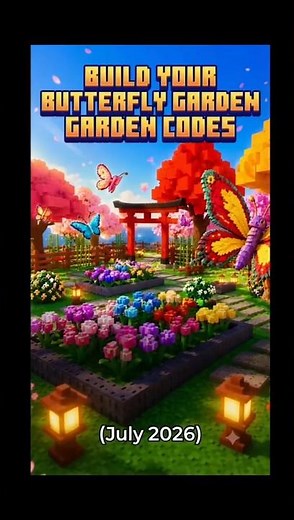 🦋 ALL WORKING Build Your Butterfly Garden Codes! (July 2026) 🌸🔥 #roblox #shorts