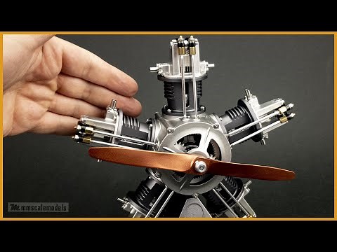 Awesome radial engine build - working, see trough 1/6 scale model
