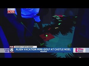 Kenny invades Castle Noel's Alien Vacation Mini Golf in Medina
