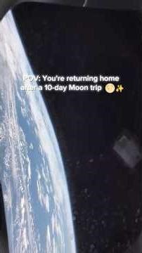 POV: Your returning home after Moon Trip 🌕🚀 #shorts #space #2026 #moon
