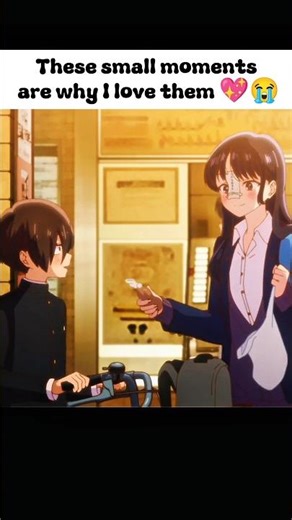These small moments are why I love them 💖😭 | The Dangers in My Heart #shorts #anime