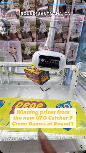Jolie & Julius | Claw Machines, Arcades & Hobbies on Instagram: "One play win on the new UFO catcher 9 crane game at round1 Santa Ana, Ca 🕹️Check out our weekly inventory videos on YT Channel! You never know what prizes are actually available until you visit a location, so here’s our inventory check We have a goal of reaching 4000 watch hours so please make sure to like, comment and share! 🛍️ To Buy Plushies : please visit our Mercari page and DM @jt2hobbies.shop for bundle discounts 🕹️ Help 