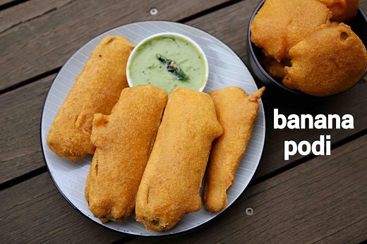 banana bajji recipe | aratikaya bajji | vazhakkai bajji | balekai bajji