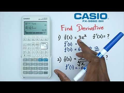 How to Find Derivative on the Casio FX-9860 GIII Graphics Calculator