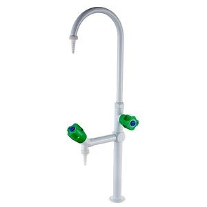 [Hot Item] Copper Lab Tap Double Outlet Laboratory Faucet Elbow Tap Deck Mounted