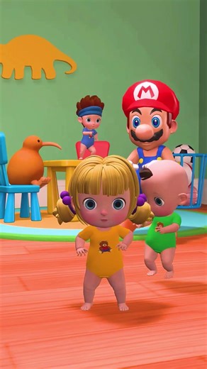 The Super Mario Galaxy Movie & Kids #animation #dancevideo