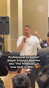 @wimsports: The one and only Grayson “The Professor” Boucher (@theprofessor) is in Manila! 🇵🇭 Get ready to witness some professional streetball magic. Who’s excited to see him in action? #TheProfessor #GraysonBoucher #Streetball #Manila #MNL @antaphilippinesofficial 🎥 @nikkiviolaa | When In Manila