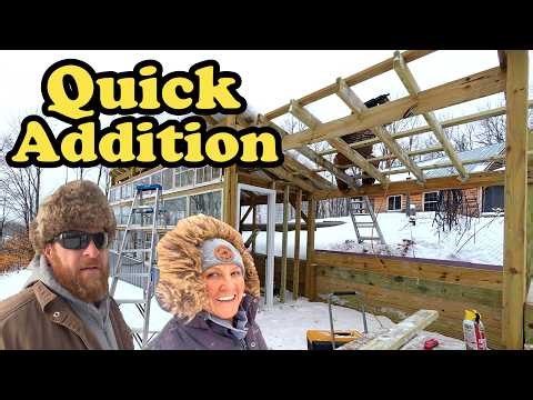 Making QUICK Work of This Build! The Sugar Shack Is Coming Together Fast