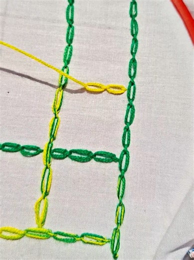 Hand embroidery cable chain stitch #embroidery #khadizascreativehand #Mimi98
