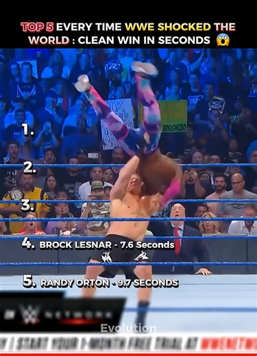 Top 5 Every Time Wwe Shocked The World Clean win in seconds #tripleh #wrestling #wwe #undertaker
