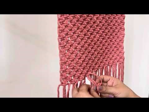 DIY macrame sling bag