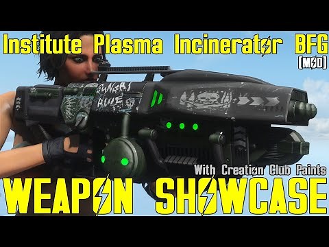 Fallout 4: Institute Plasma Incinerator Rifle - Weapon Mod Showcase