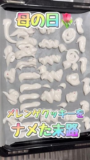 メレンゲクッキー作り失敗〜母の日にプレゼントしたかった〜