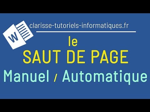 [Word] Saut de page manuel / automatique