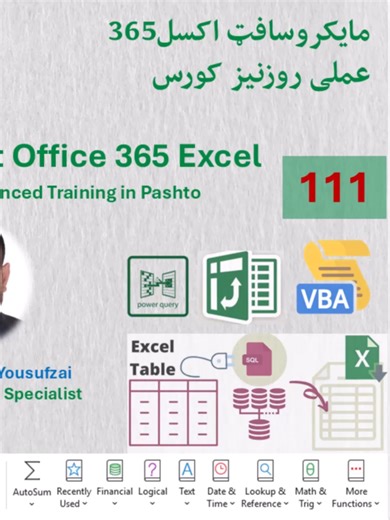Pashto Lesson 111 How to Import Data from PDF File in Excel 365