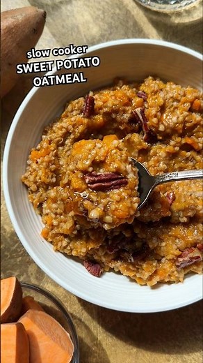 Slow Cooker Sweet Potato Oatmeal