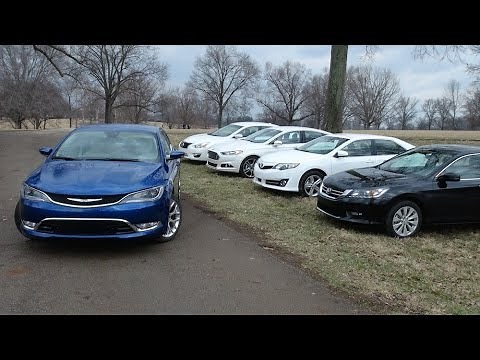 2015 Chrysler 200 vs Accord vs Fusion vs Camry vs Altima 0-60 MPH Mashup Review