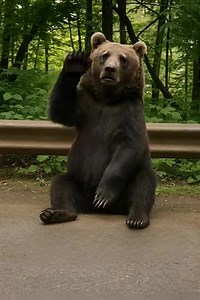 😲😱 I noticed a mother bear by the side of the road, waving her paw: at first I was scared and wanted to get out of there, but then I suddenly saw something strange 😲😱 I was driving home along a familiar road. It’s usually quiet here: hardly any cars, just forest all around and fresh air. It was an ordinary day, nothing suggested anything unusual. But then suddenly something black sitting right at the roadside caught my attention. As I got closer, I realized it was… a mother bear. She was sit