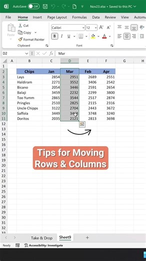 Tips for Moving Rows and Columns in Excel 🔥📈