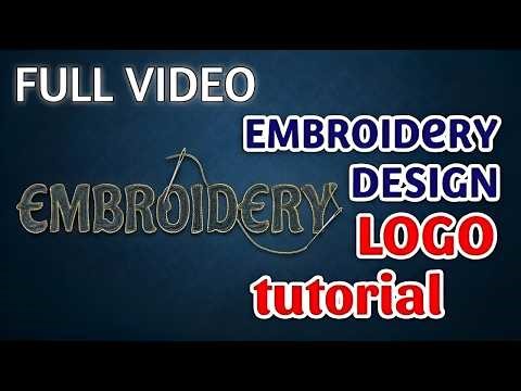 Embroidery Logo Design Tutorial in Wilcom E4 | How to Digitize EMBROIDERY Word