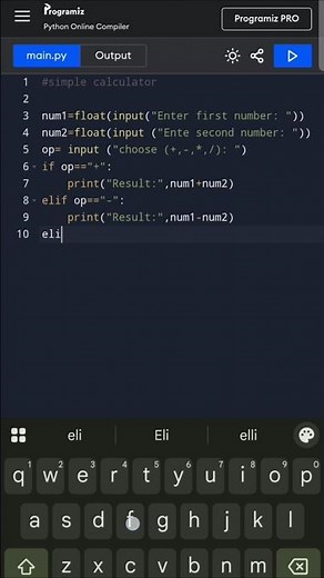 Simple Calculator in Python | Beginner Friendly Code 🔥#coding #python #learnpython