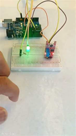 CLAP👏 TO TURN ON LED💡... | #arduino #technology #coding #trending #shorts