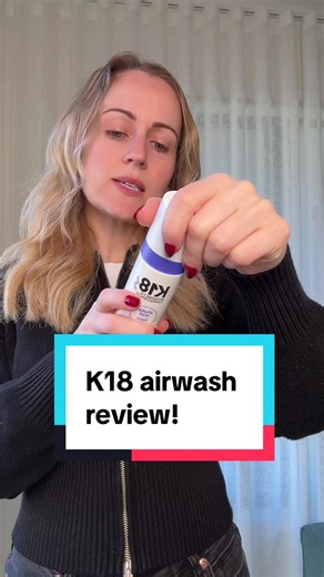 Reviewing the k18 airwash dry shampoo! #k18airwash #k18airwashdryshampoo #k18airwashreview #beautyreview