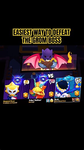 Easiest Way To Defeat Grom Boss Brawl Stars #brawlstars #tipsntrick #brawlstarsshorts #viralshorts