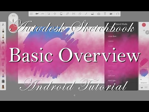 Basic Overview of Autodesk Sketchbook | Samsung Galaxy Tab S6 Lite | Autodesk Android Tutorial