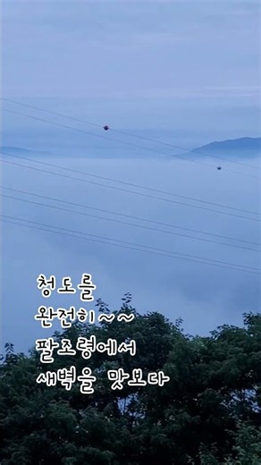 완전히 덮어버리다.#팔조령휴게소 #팔조령&베어드#아침