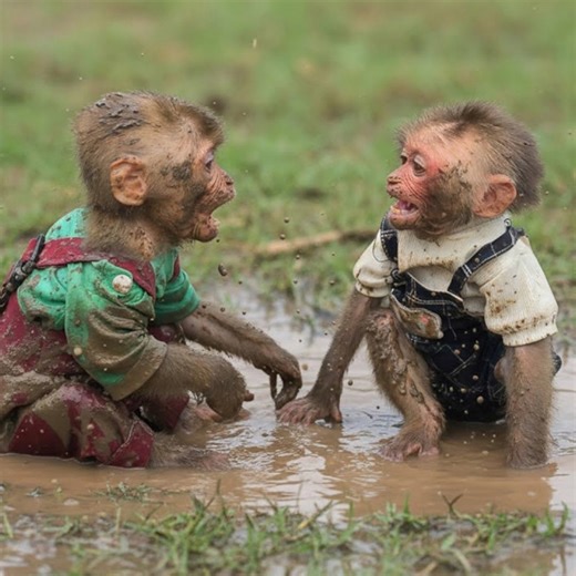 3.6K views · 97 reactions | So Funny!  Bon & Moon Turn Into “Mud Monkeys” – The Ending When Dad Caught Them!  #reels #reelfb #funny #fyp #adorable #animal #monkey #babymonkey #MonkeyBaby #monkeys #animals | LaLa Monkey | Facebook