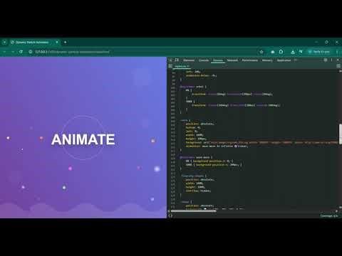 Dynamic Particle Animation | Interactive HTML CSS JS Particle Effect