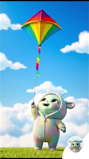 K for Kite 🪁 | Baby Alien Flies a Kite #shorts #kidslearning