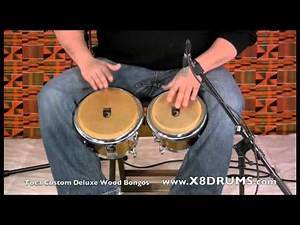 Bongos at X8 Drums: Toca Custom Deluxe Wood Bongos