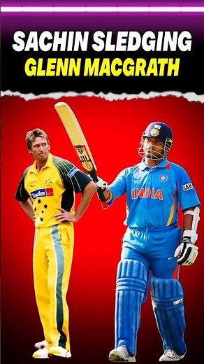Sachin Tendulkar vs Glenn McGrath – The Rare Sledge Moment Explained #sachintendulkar #glennmcgrath