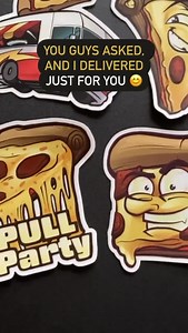 Pizza Party Sticker Pack - Etsy