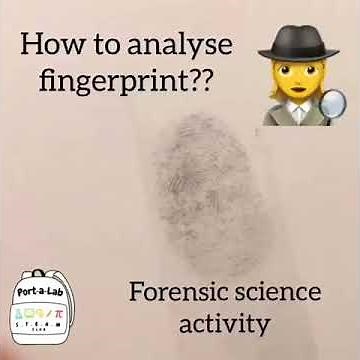 How to analyse fingerprint ?(Forensic science activity)