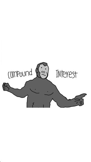 COMPOUND INTEREST EXPLAINED BY MONKEY #compoundinterest #compounding #finance #interest